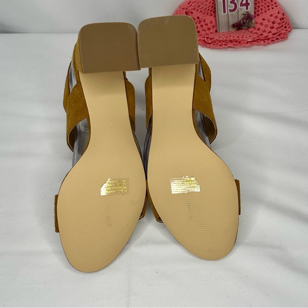 NW/OT Lamica Cognac Leather Slingback Sandal Size 9/40 - Picture 7 of 11